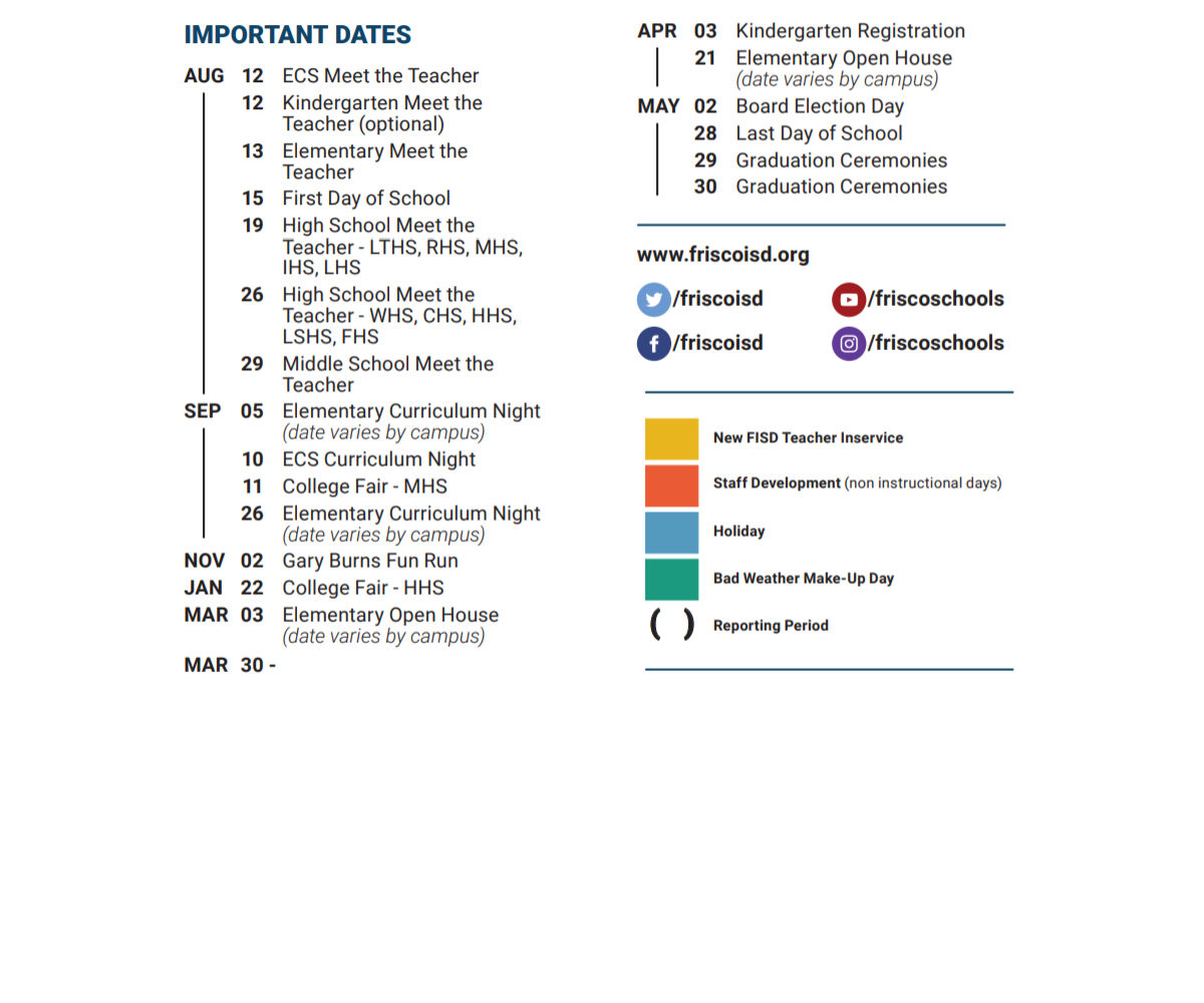 District School Academic Calendar Key for Riddle Elementary