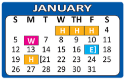 District School Academic Calendar for Kingsborough Middle School for January 2020