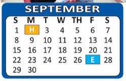 District School Academic Calendar for Fenley Transitional Middle School for September 2019