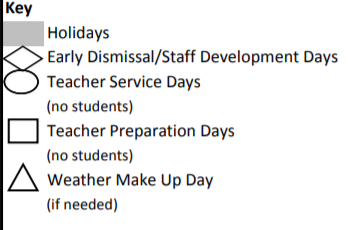 District School Academic Calendar Legend for Rebuild Hisd Campus