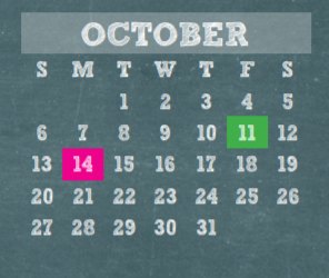 District School Academic Calendar for Kreinhop Elementary for October 2019