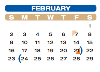 District School Academic Calendar for Travis Elementary for February 2020