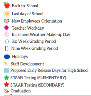 District School Academic Calendar Legend for F S Lara Academy