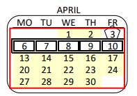 District School Academic Calendar for Ninety Second Street Elementary for April 2020