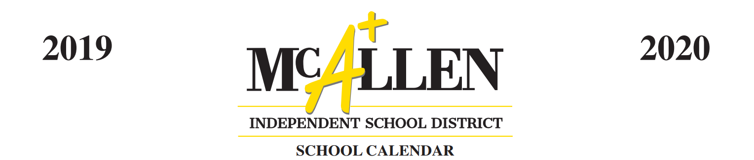 District School Academic Calendar for Mcallen High School
