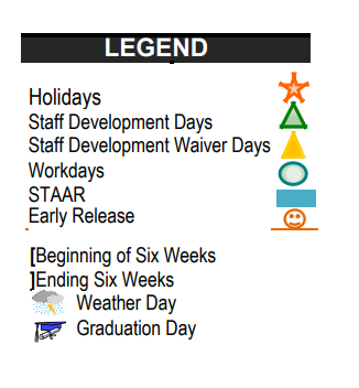 District School Academic Calendar Legend for Jjaep-southwest Key Program