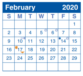 District School Academic Calendar for Redland Oaks Elementary School for February 2020