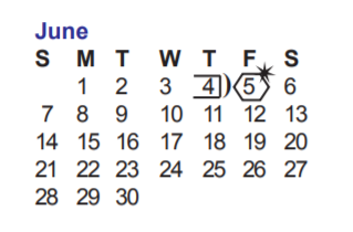 District School Academic Calendar for Helotes Elementary School for June 2020