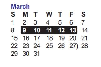 District School Academic Calendar for Nichols Elementary School for March 2020