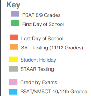 District School Academic Calendar Legend for Pearl M Hirsch Elementary