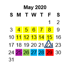 District School Academic Calendar for Peete Elementary for May 2020