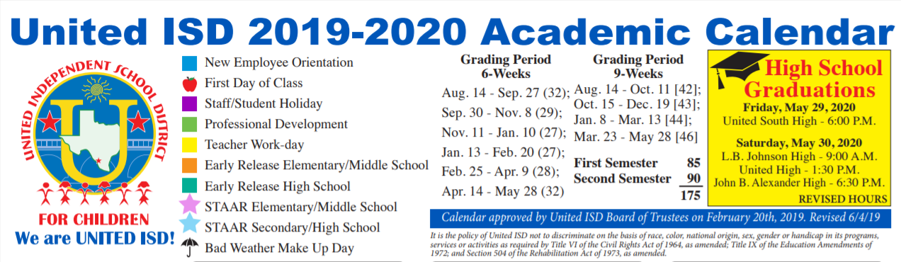 District School Academic Calendar for Clark Middle