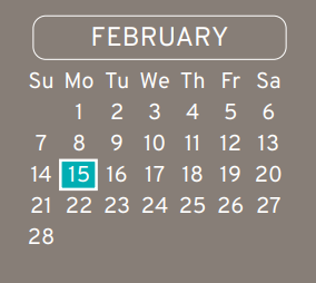 District School Academic Calendar for Escamilla Intermediate for February 2021