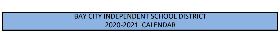 District School Academic Calendar for Mcallister Middle School