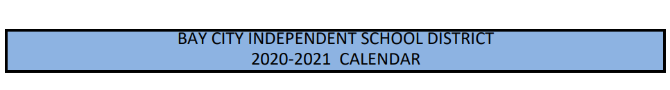 District School Academic Calendar for Bay City J H