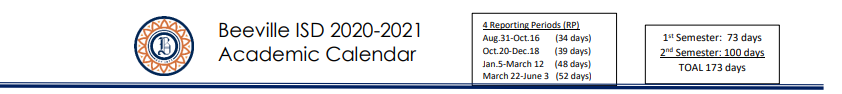 District School Academic Calendar for A C Jones High School