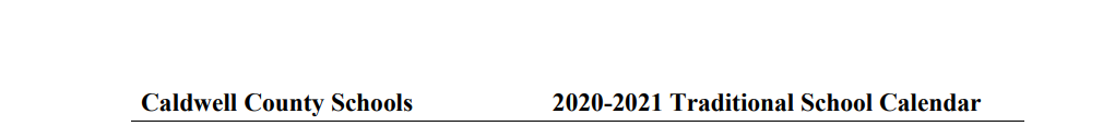 District School Academic Calendar for Whitnel Elementary