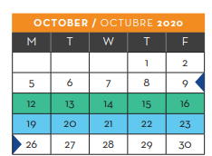 District School Academic Calendar for Bill Childress Elementary for October 2020