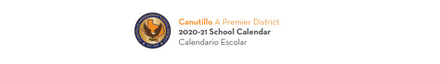 District School Academic Calendar for Canutillo Elementary School