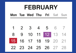 District School Academic Calendar for Montgomery Primary for February 2021