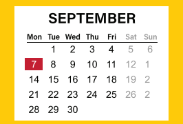 District School Academic Calendar for Good Elementary for September 2020
