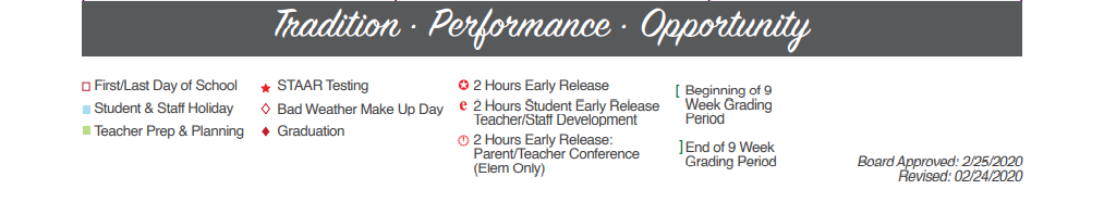 District School Academic Calendar Key for Comal Elementary School