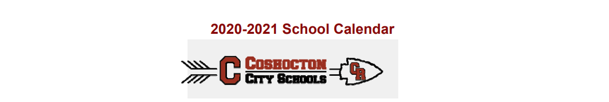 District School Academic Calendar for Coshocton High School