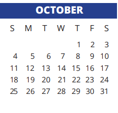 District School Academic Calendar for Sampson Elementary for October 2020