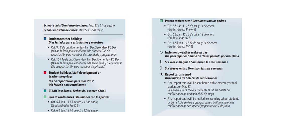 District School Academic Calendar Key for Albert S Johnston Elementary School