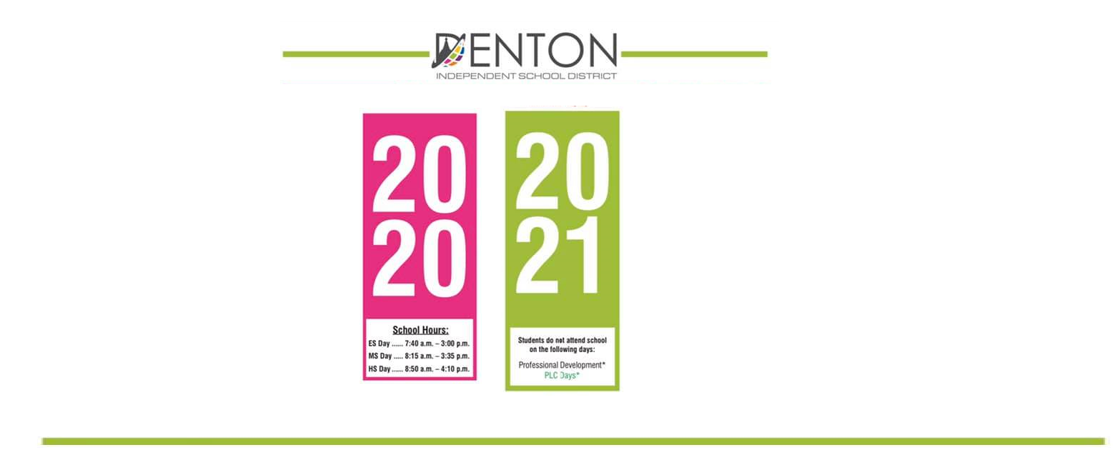 District School Academic Calendar Key for Denton H S