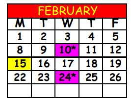 District School Academic Calendar for Grand Park Career Center for February 2021