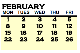 District School Academic Calendar for Armuchee Elementary School for February 2021