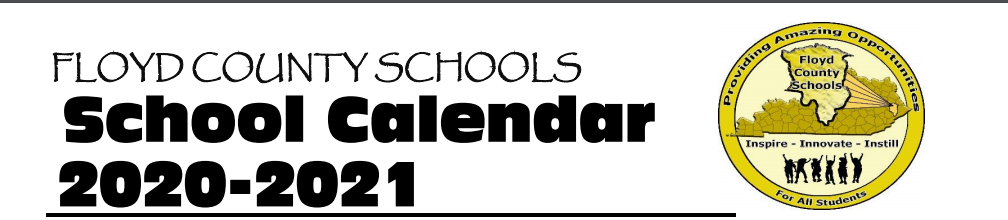 District School Academic Calendar for Floyd County Education Center