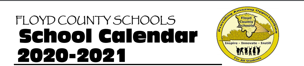 District School Academic Calendar for Allen Central High School