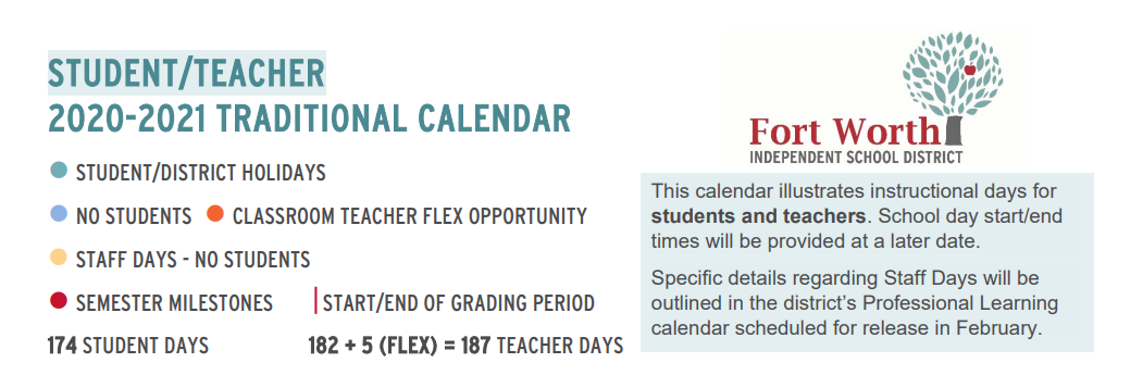 District School Academic Calendar for Forest Oak Middle