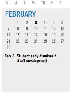 District School Academic Calendar for Brandenburg Middle for February 2021