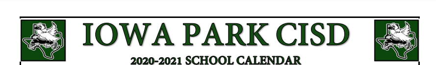 District School Academic Calendar for Iowa Park High School