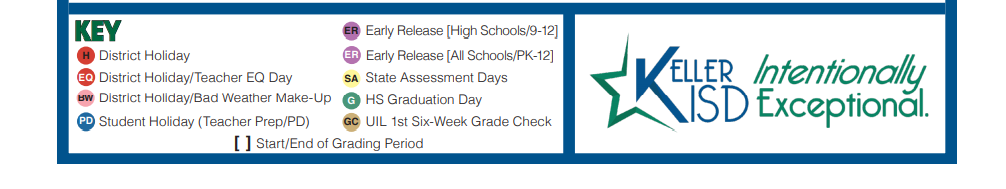 District School Academic Calendar Key for Bette Perot Elementary