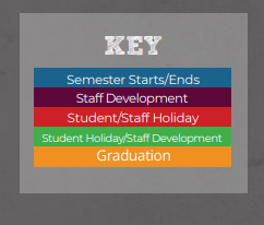 District School Academic Calendar Legend for Kohrville Elementary School