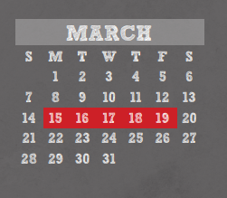 District School Academic Calendar for Klein Oak High School for March 2021