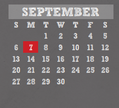 District School Academic Calendar for Klenk Elementary for September 2020