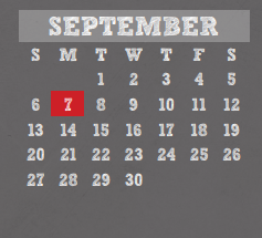 District School Academic Calendar for Greenwood Forest Elementary for September 2020