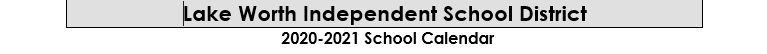 District School Academic Calendar for Tadpole Lrn Ctr