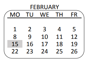 District School Academic Calendar for Leonis Continuation for February 2021