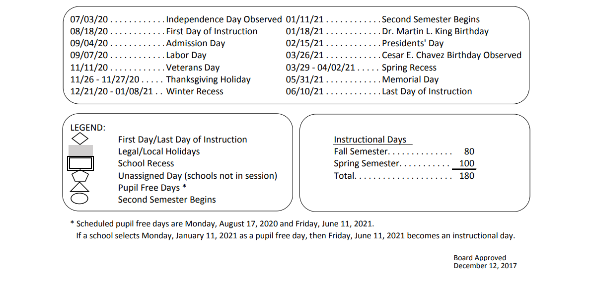 District School Academic Calendar Key for Westwood Elementary
