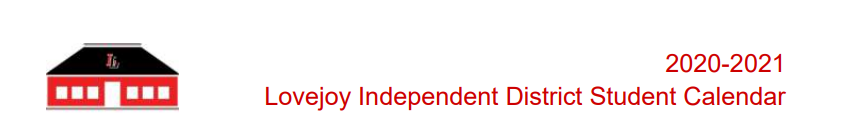 District School Academic Calendar for Lovejoy Elementary