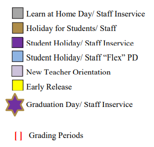 District School Academic Calendar Legend for Marble Falls High School