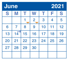 District School Academic Calendar for Madison High School for June 2021