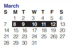 District School Academic Calendar for Linton Elementary School for March 2021