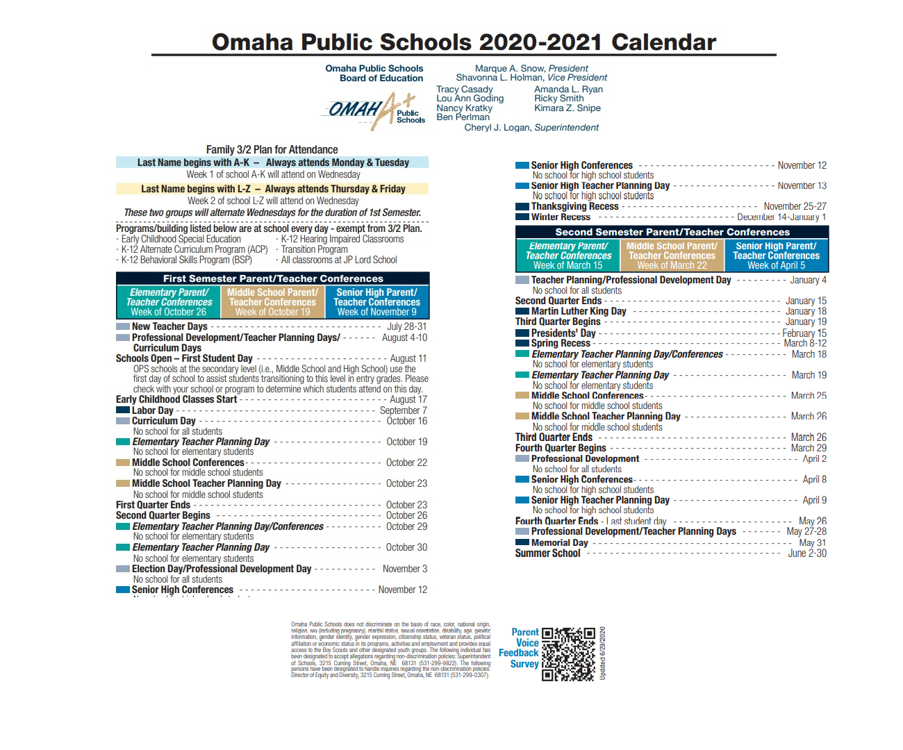 District School Academic Calendar Key for Alice Buffett Magnet Elementary School